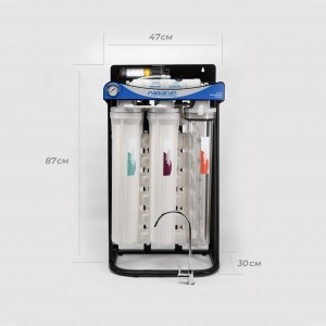  Фільтр зворотного осмосу Aquarum HF ( High Flow ) 20" METAL SERIES 600 GPD